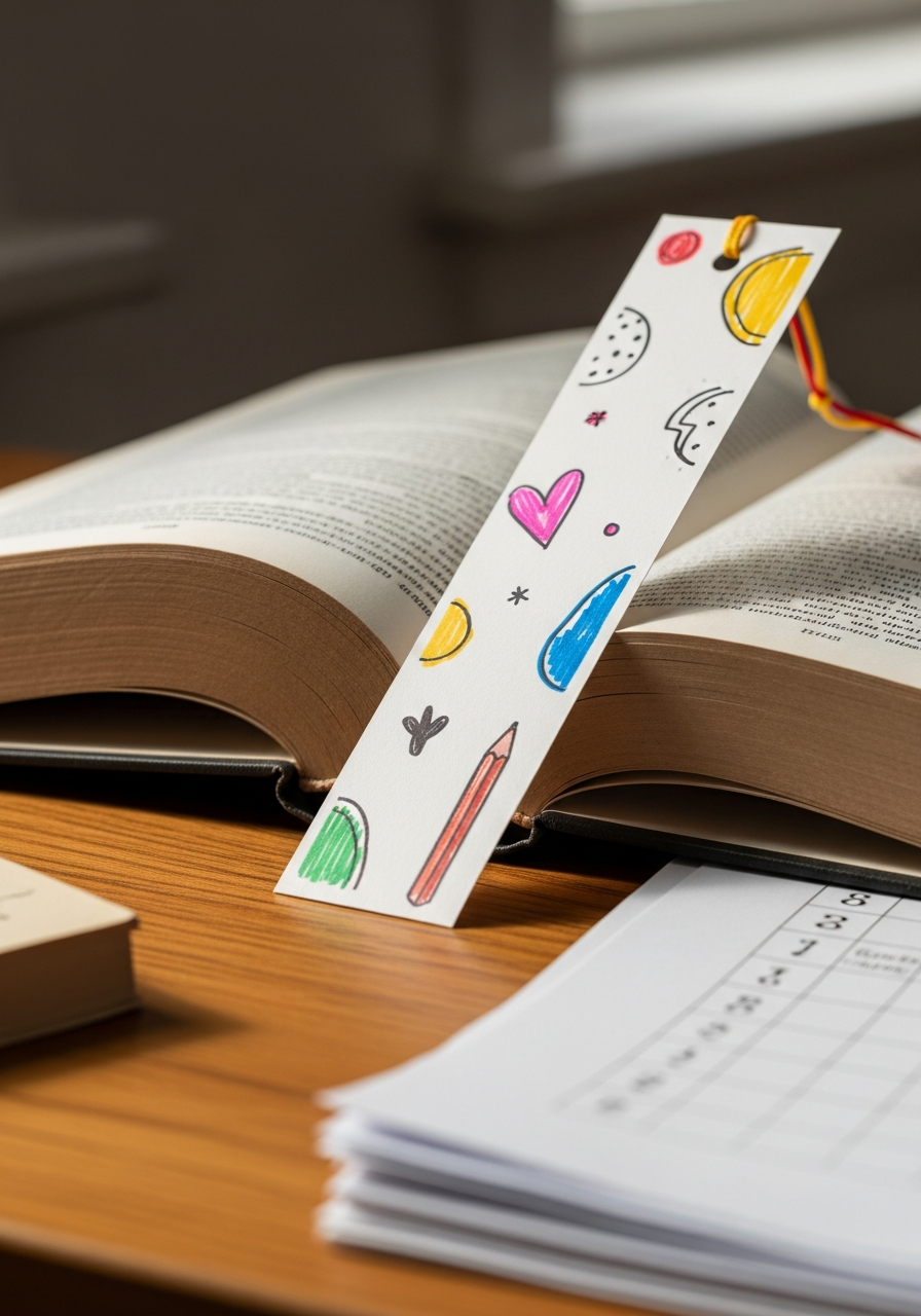 Student Decorated Bookmark - 50 teacher Valentine gift ideas
