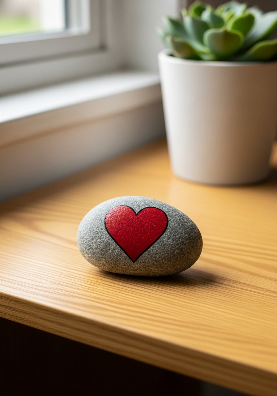 Painted Kindness Rock - 50 teacher Valentine gift ideas