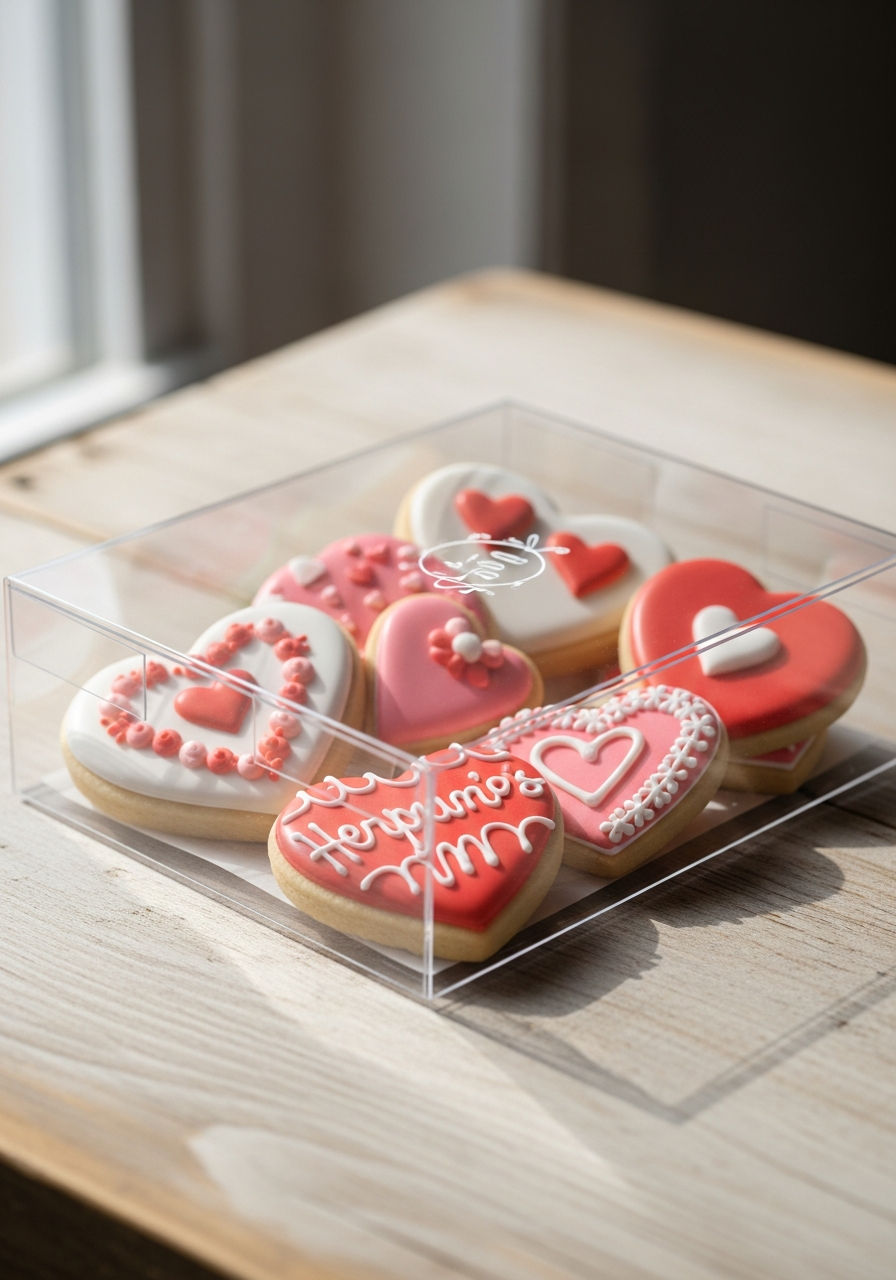Decorated Valentine Cookies - 50 teacher Valentine gift ideas