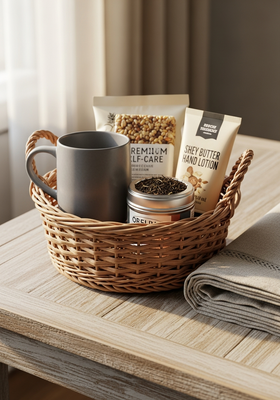 Relaxation Gift Basket - 50 teacher Valentine gift ideas