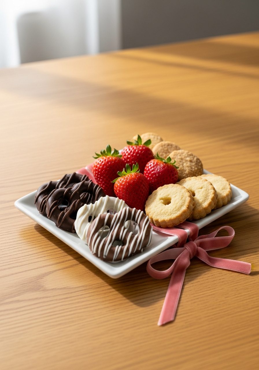 Chocolate Dipped Pretzels - 50 teacher Valentine gift ideas