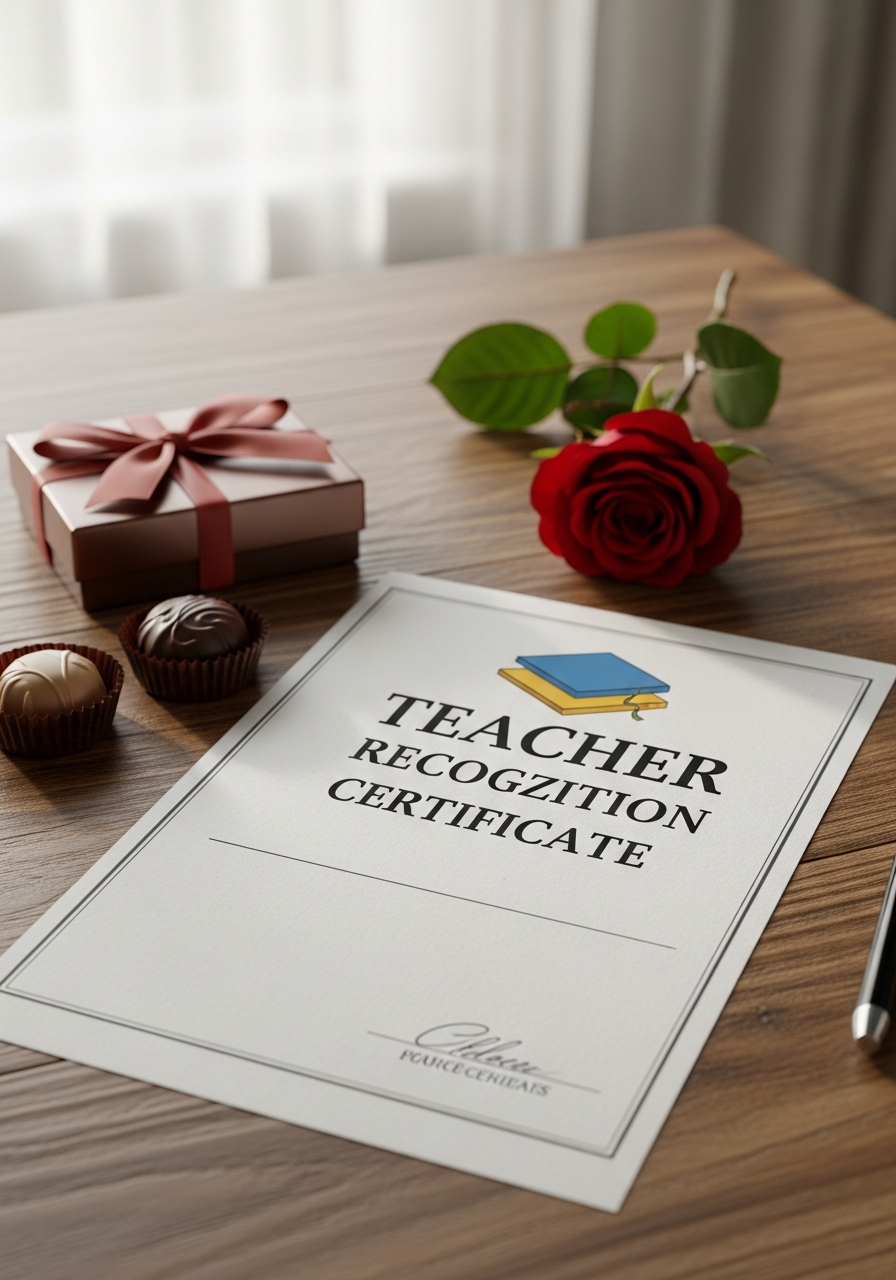 Fun Recognition Certificate - 50 teacher Valentine gift ideas