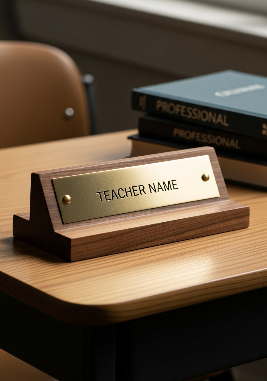 Custom Desk Nameplate - 50 teacher Valentine gift ideas
