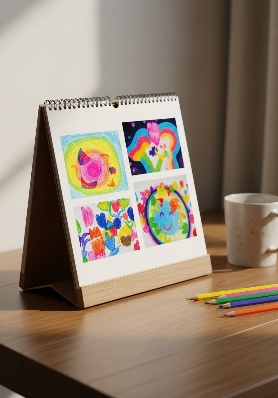 Class Photo Desk Calendar - 50 teacher Valentine gift ideas