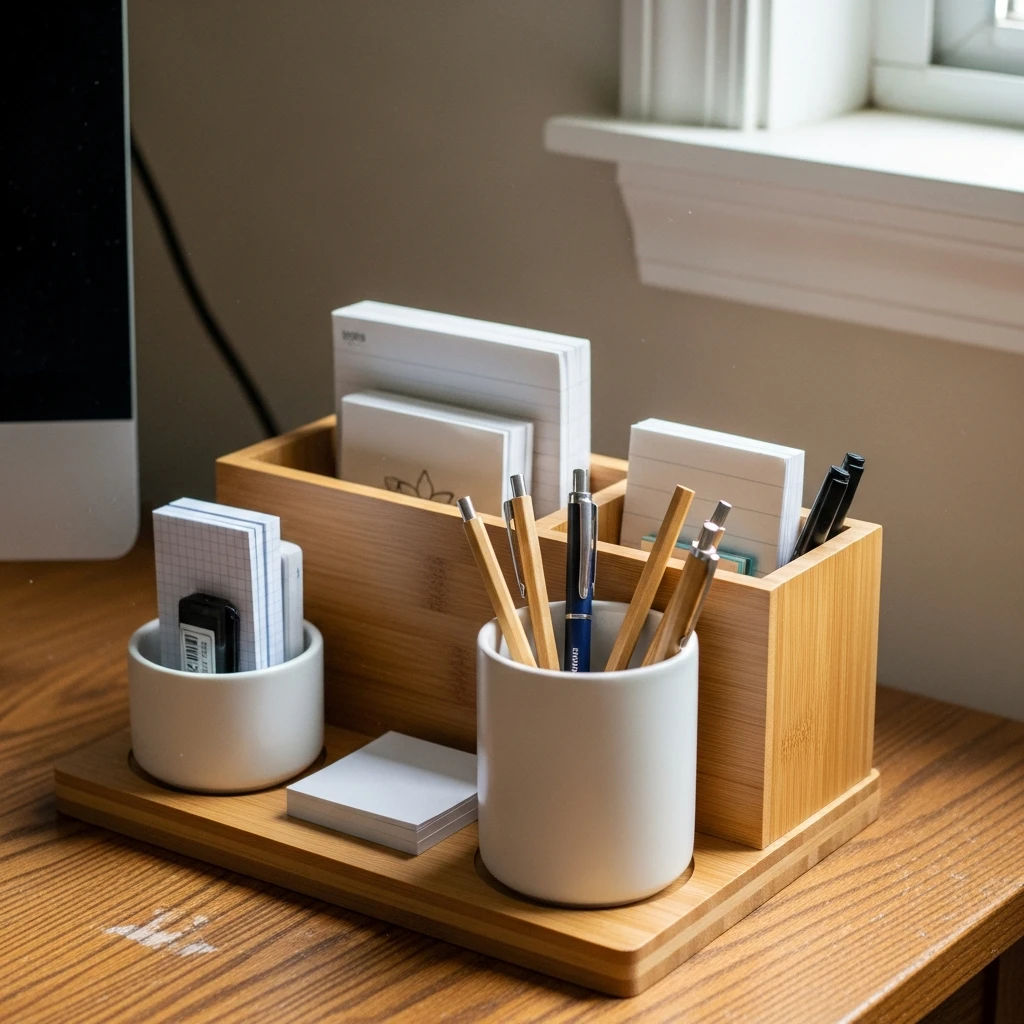 Simple Desk Organizer Set - 50 Budget-Friendly Teacher Valentine Gifts for a Cozy, Beautiful Classroom