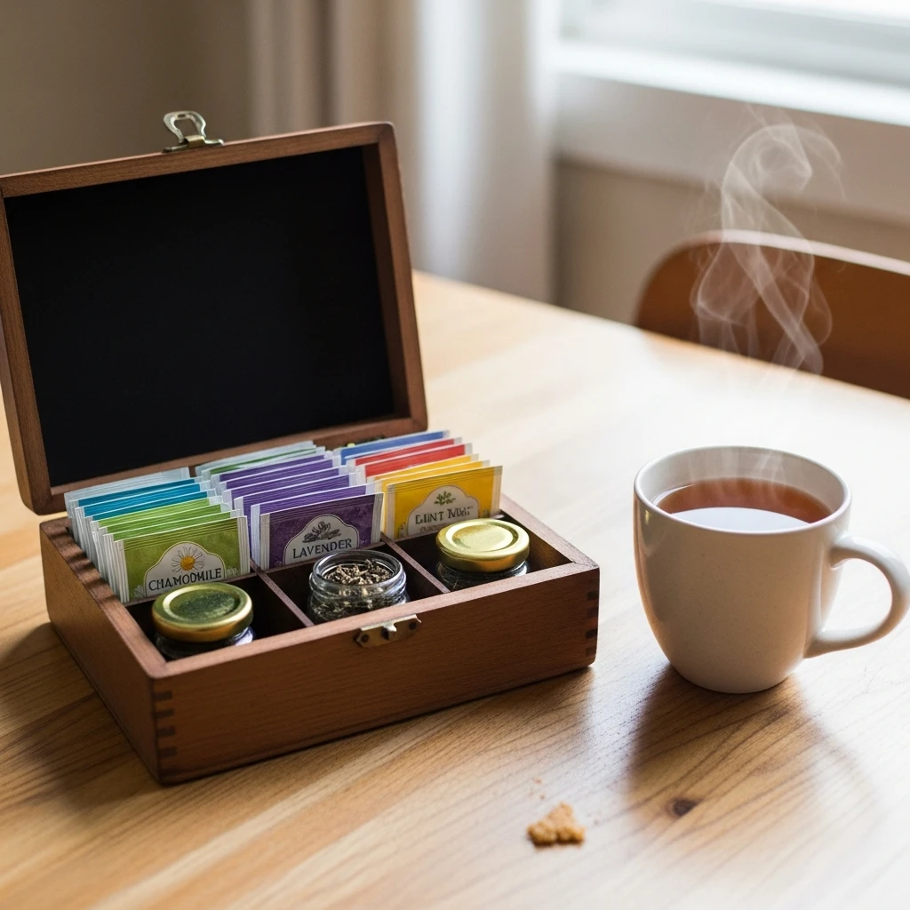 Relaxing Herbal Tea Sampler - 50 Budget-Friendly Teacher Valentine Gifts for a Cozy, Beautiful Classroom