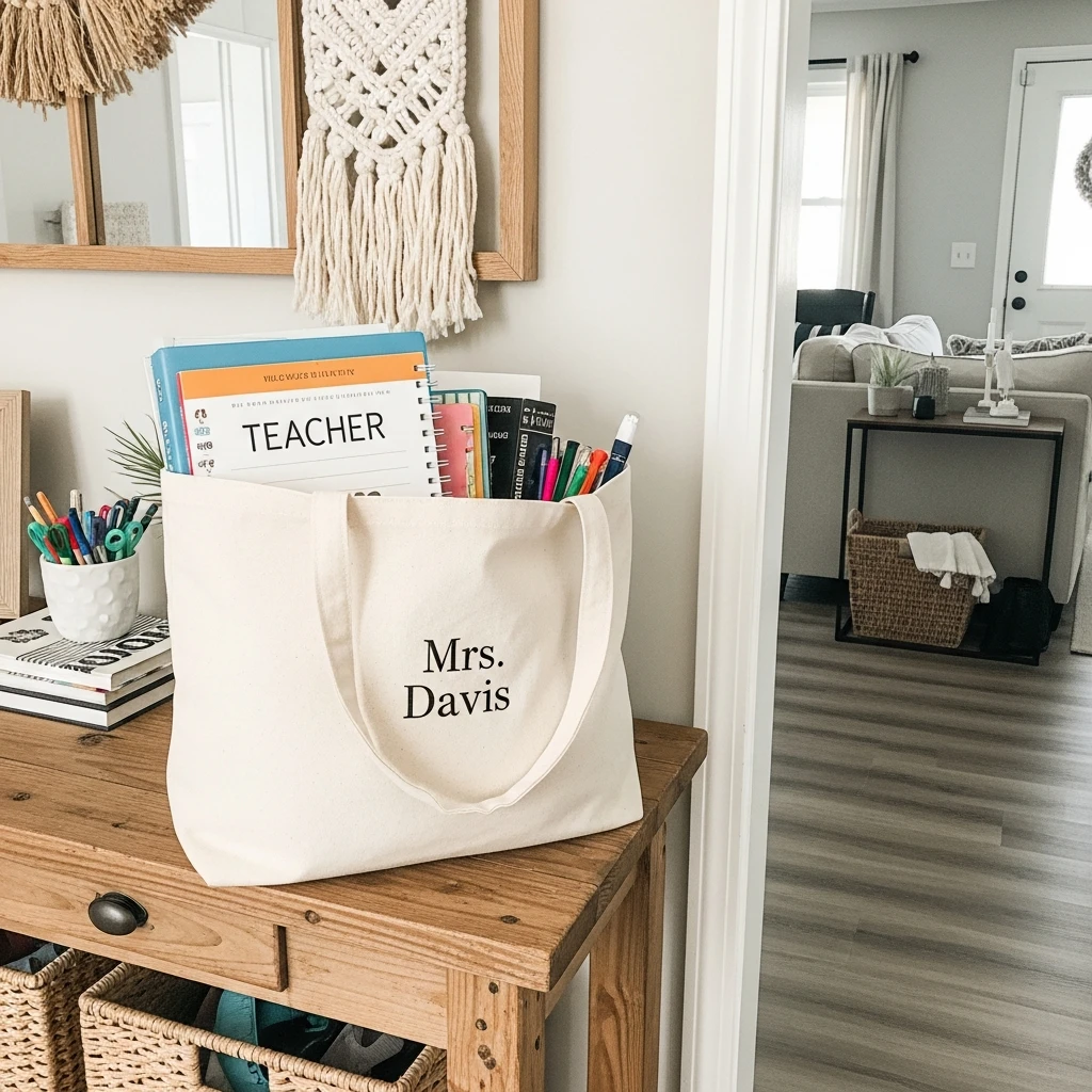 Stylish Personalized Tote Bag - 50 Budget-Friendly Teacher Valentine Gifts for a Cozy, Beautiful Classroom