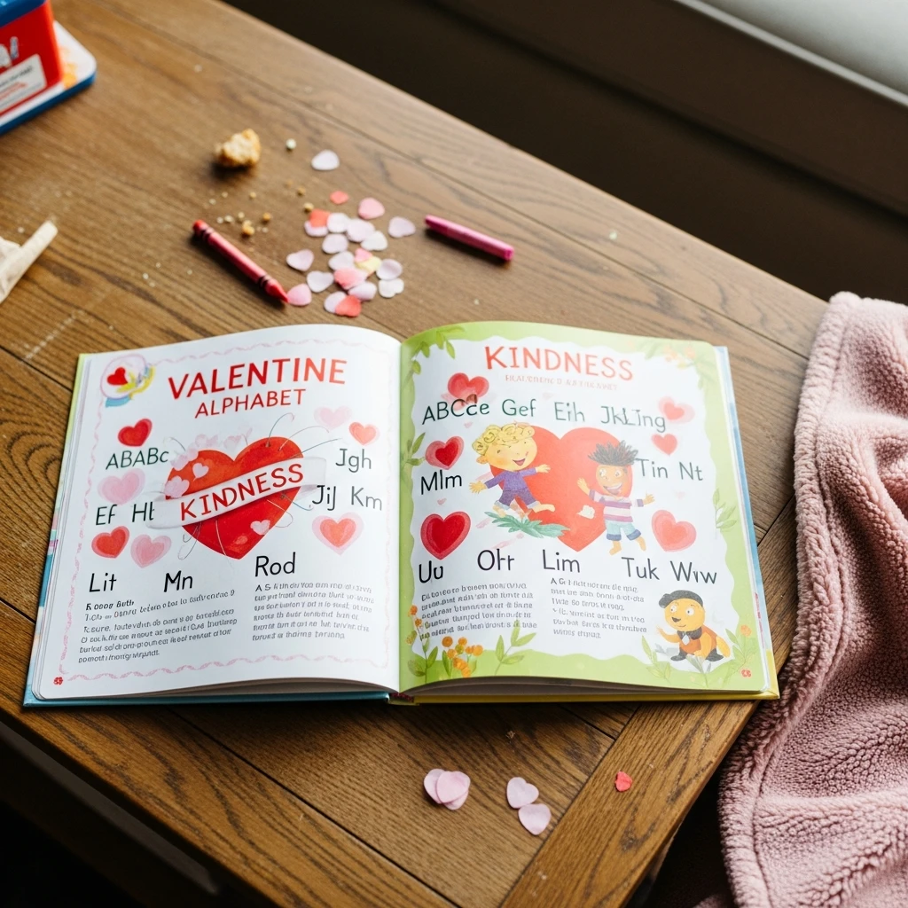 Valentine Alphabet Learning Book - 50 Cozy & Simple Toddler Valentine's Day Gifts That Are Totally Budget-Friendly