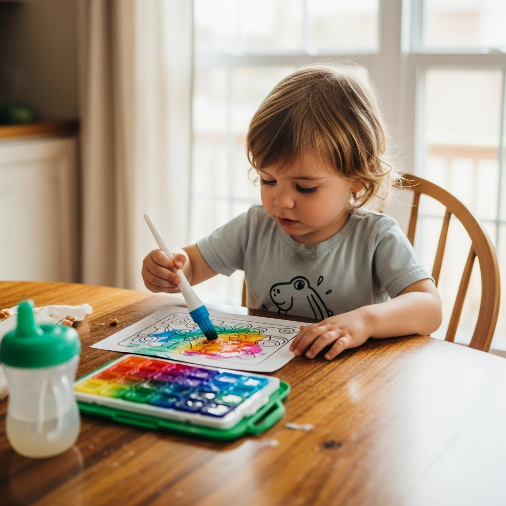Mess-Free Water Coloring - 50 Cozy & Simple Toddler Valentine's Day Gifts That Are Totally Budget-Friendly