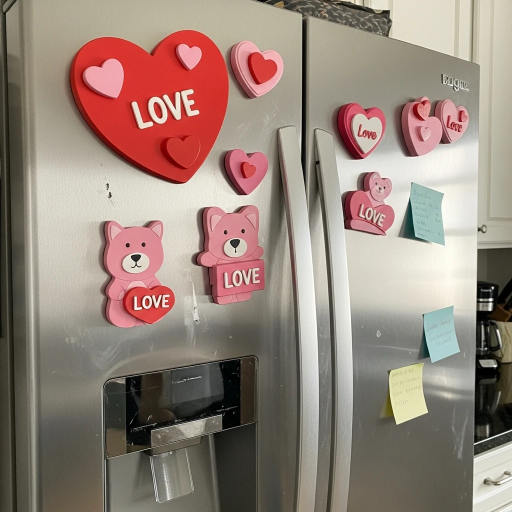 Large Valentine Magnet Set - 50 Cozy & Simple Toddler Valentine's Day Gifts That Are Totally Budget-Friendly