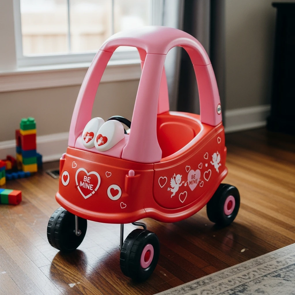 Valentine Toddler Push Car - 50 Cozy & Simple Toddler Valentine's Day Gifts That Are Totally Budget-Friendly