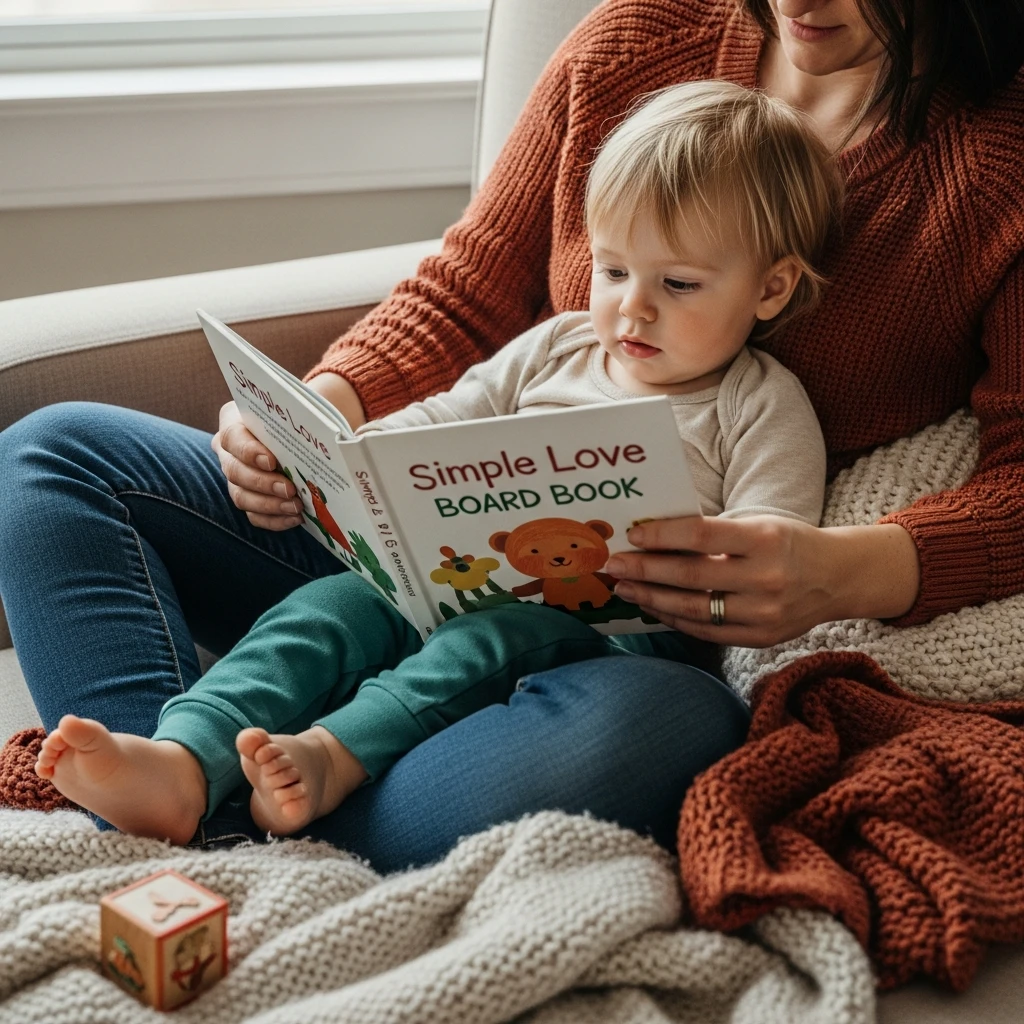 Simple Love Board Books - 50 Cozy & Simple Toddler Valentine's Day Gifts That Are Totally Budget-Friendly