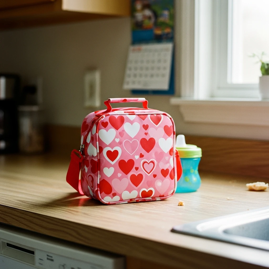 Love Print Lunch Bag - 50 Cozy & Simple Toddler Valentine's Day Gifts That Are Totally Budget-Friendly