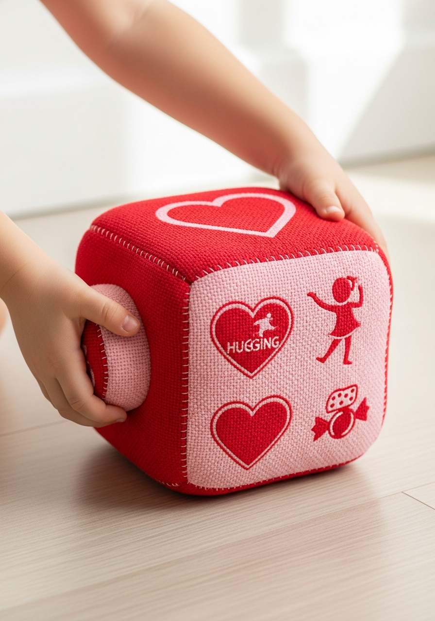 Heart Dice Game - 50 Valentines Party Ideas for Kids That Are Super Fun