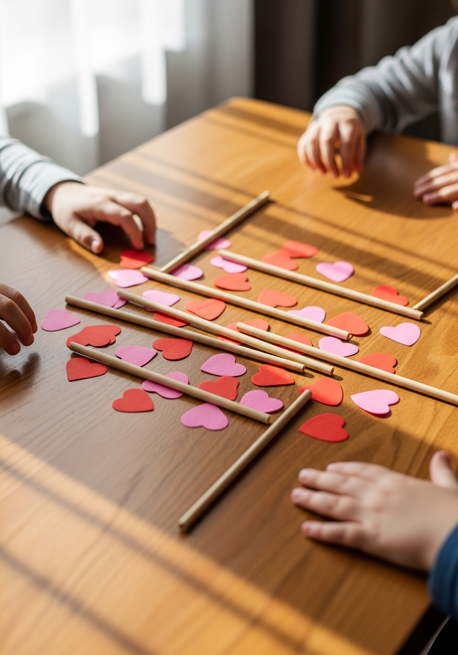 Straw Valentine Race - 50 Valentines Party Ideas for Kids That Are Super Fun