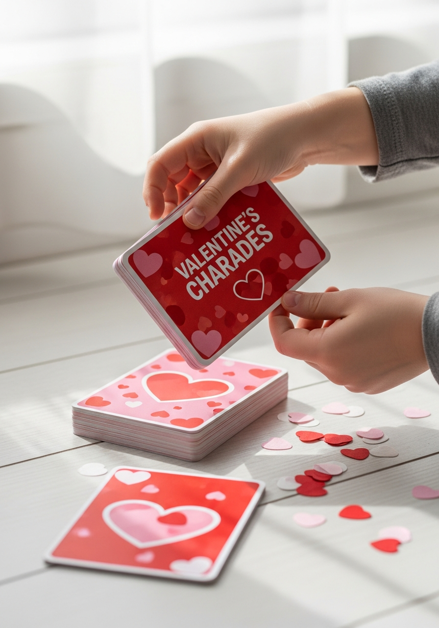 Valentine Charades Game - 50 Valentines Party Ideas for Kids That Are Super Fun