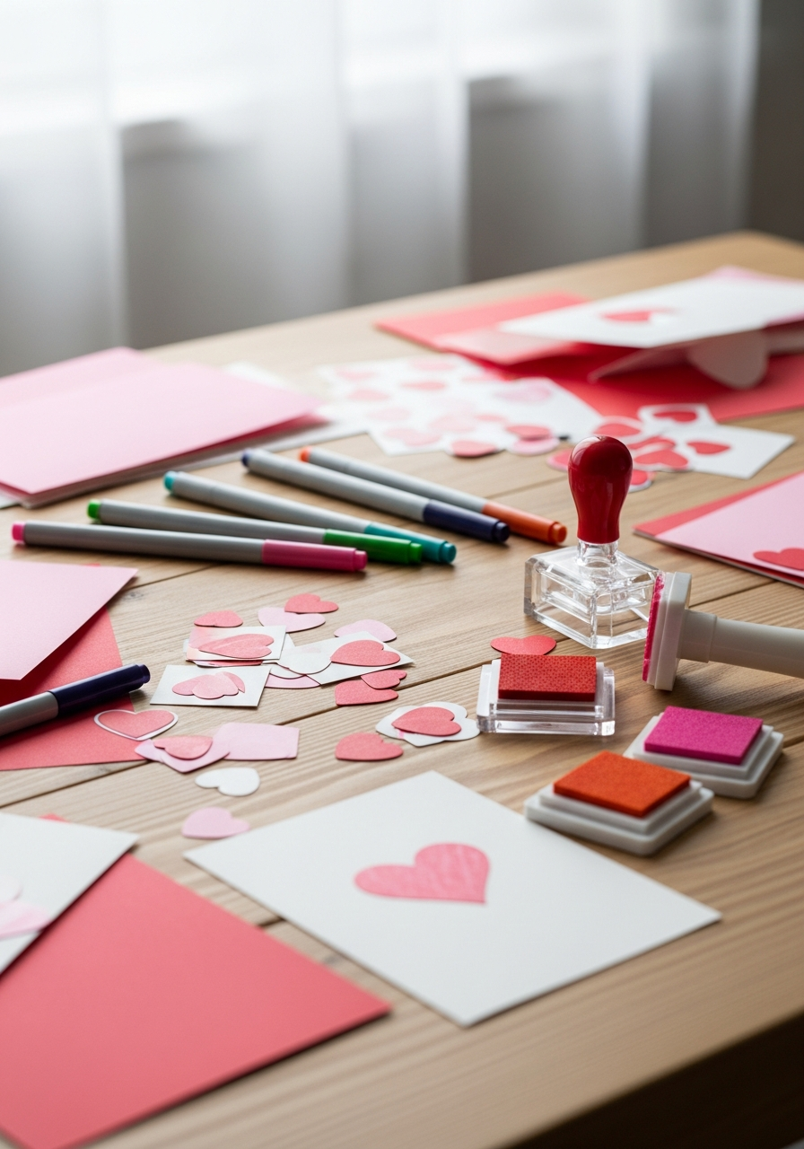 Valentine Card Station - 50 Valentines Party Ideas for Kids That Are Super Fun