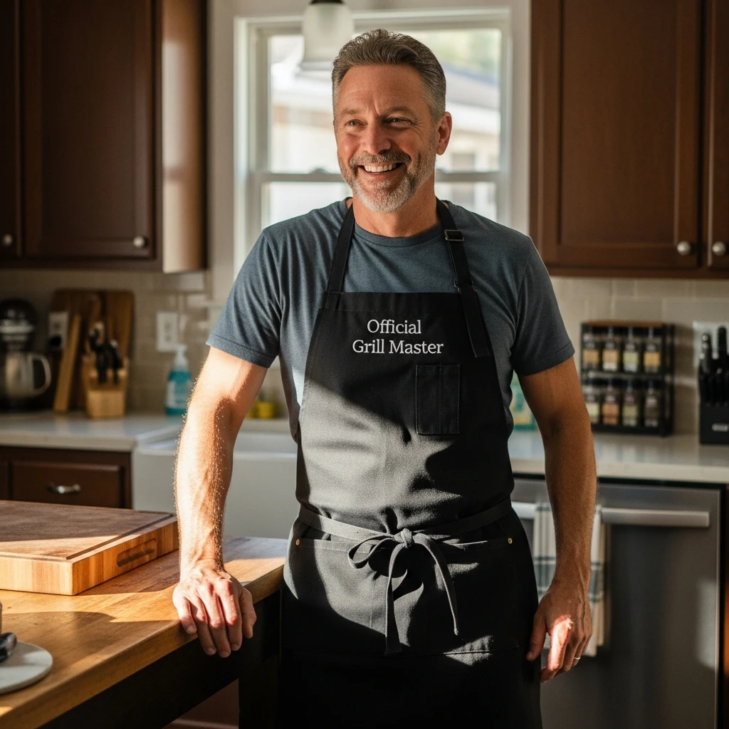 Personalized Chef Apron - 50 Beautiful Birthday Gift Ideas for Dad (Budget-Friendly Picks!)