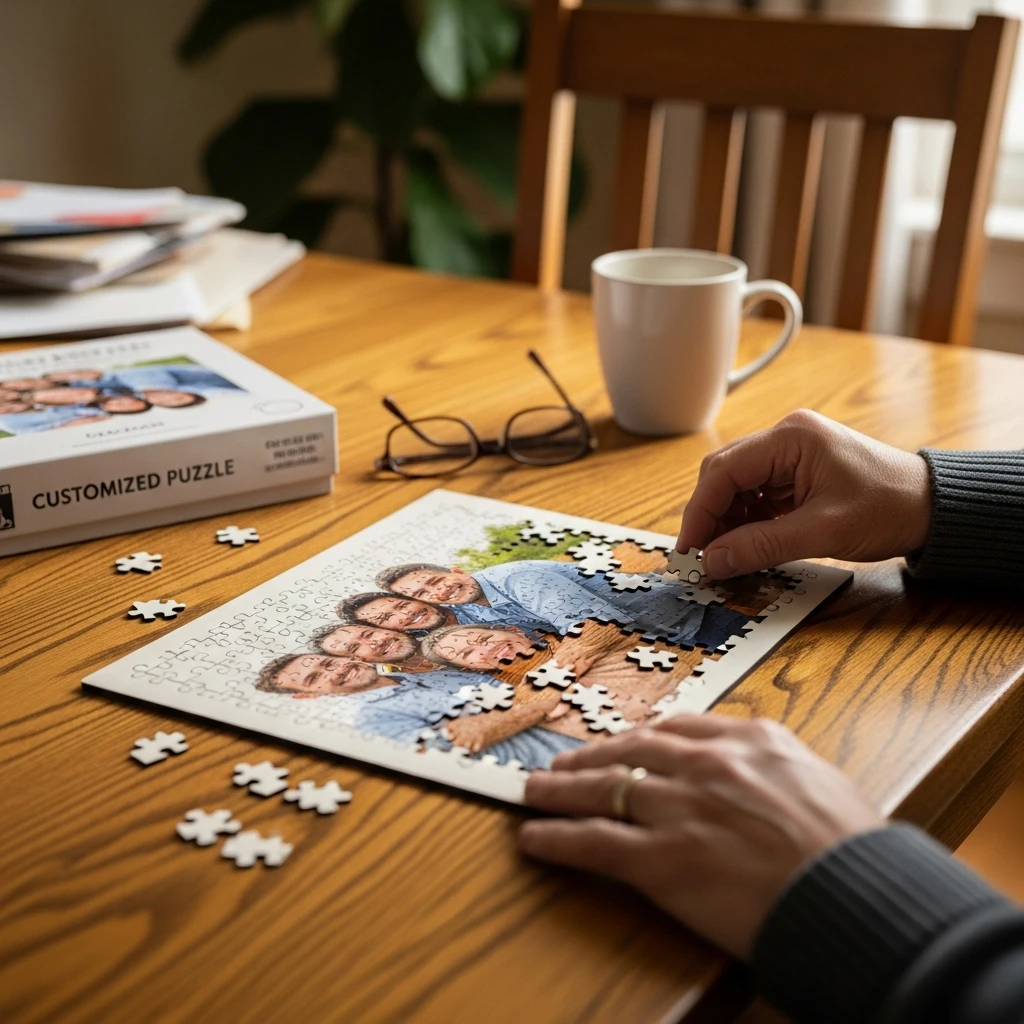 Custom Photo Wooden Puzzle - 50 Beautiful Birthday Gift Ideas for Dad (Budget-Friendly Picks!)