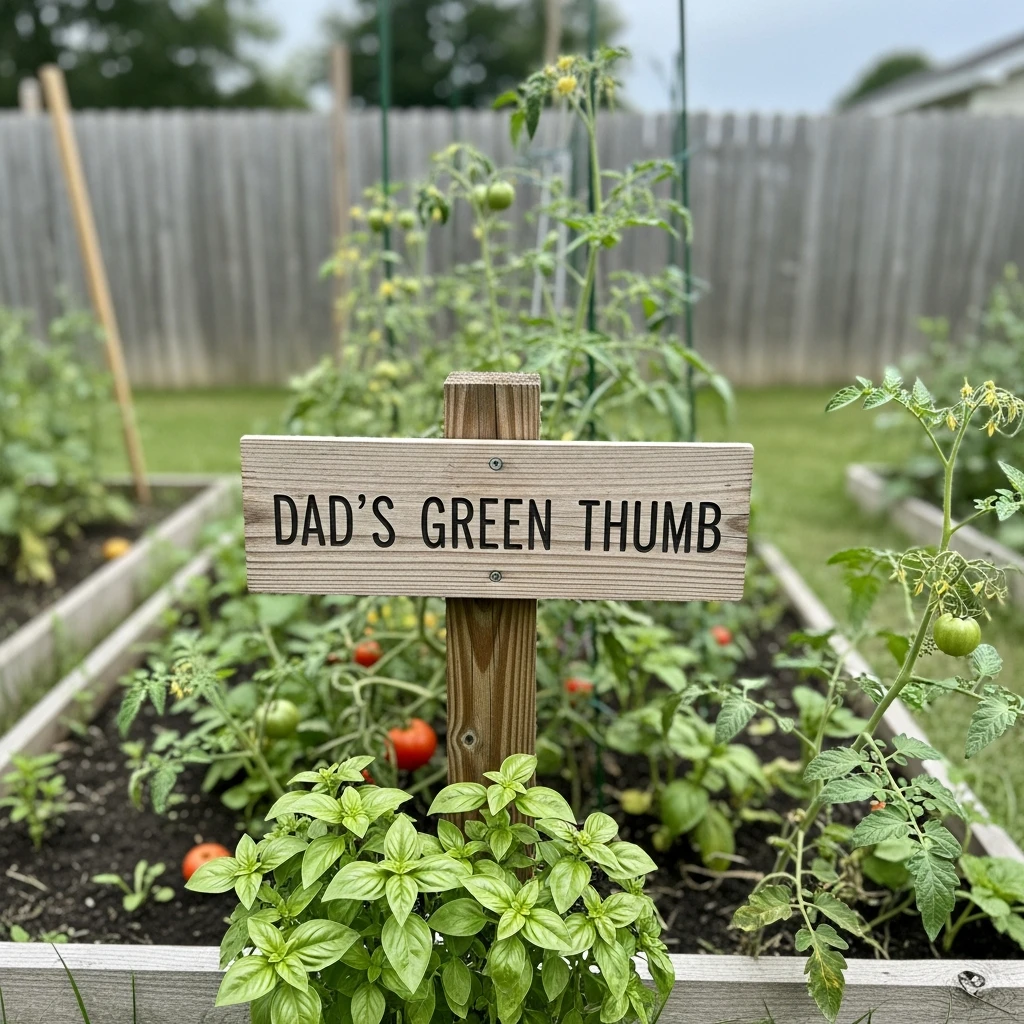 Personalized Garden Sign - 50 Beautiful Birthday Gift Ideas for Dad (Budget-Friendly Picks!)