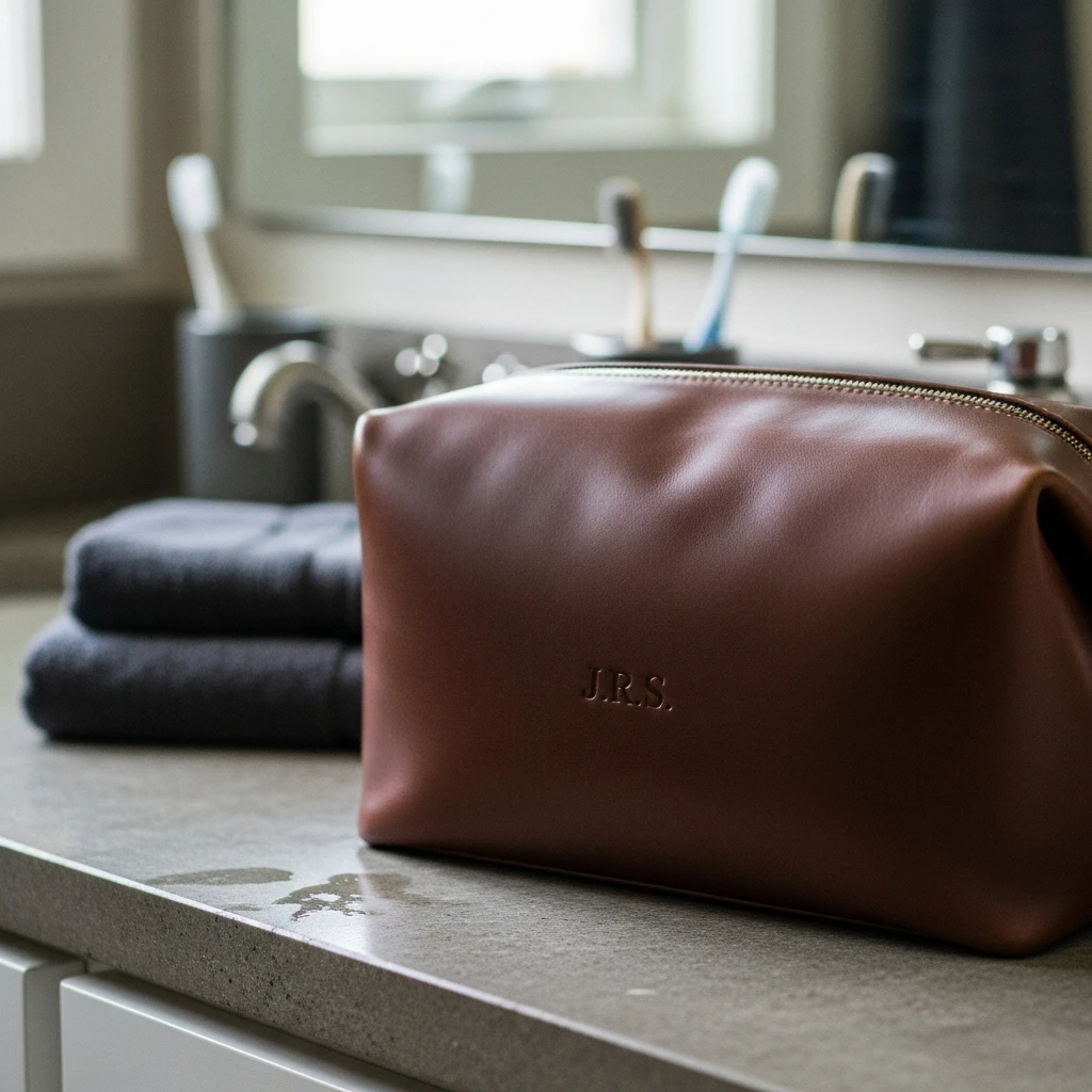 Classy Monogrammed Travel Bag - 50 Beautiful Birthday Gift Ideas for Dad (Budget-Friendly Picks!)