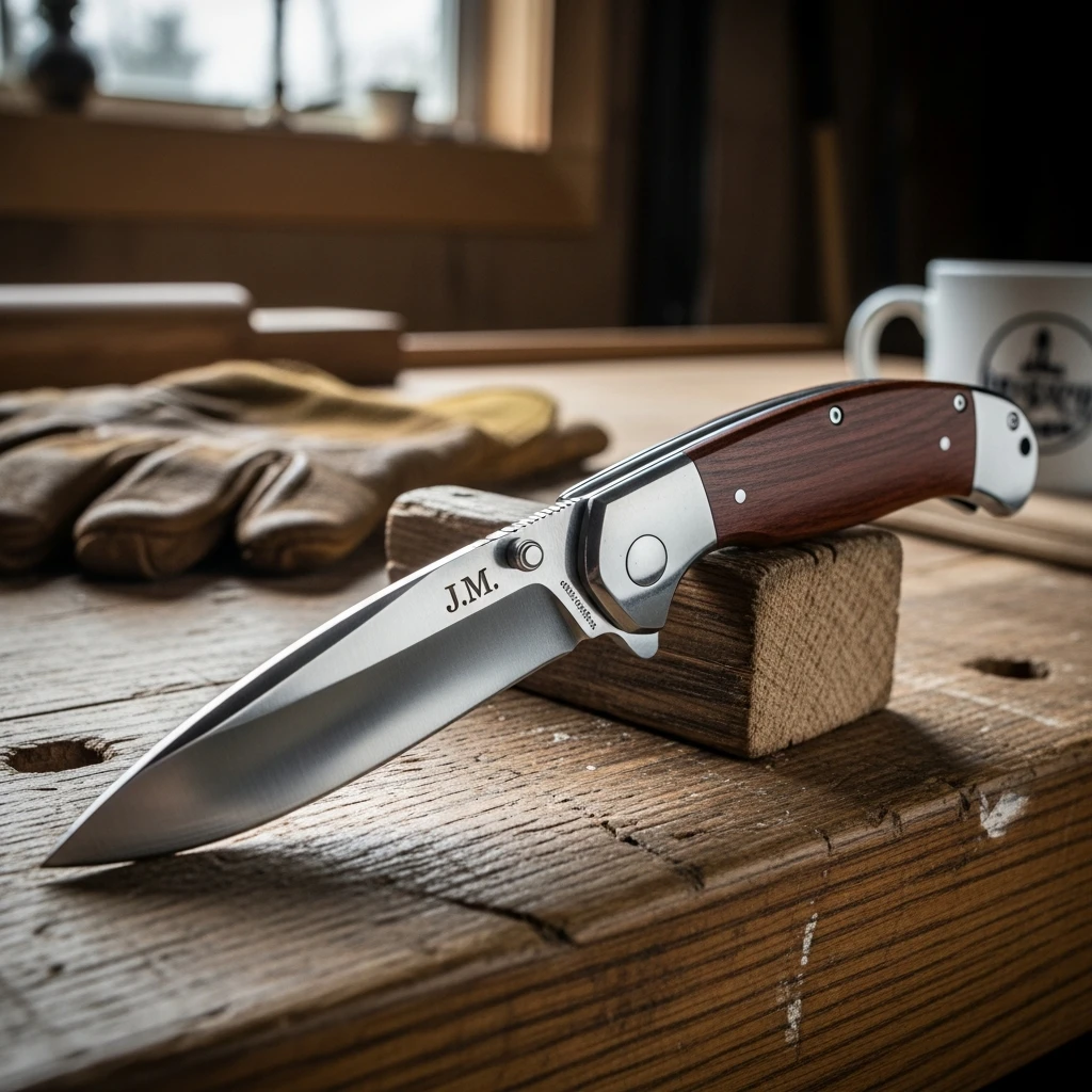 Engraved Pocket Knife - 50 Beautiful Birthday Gift Ideas for Dad (Budget-Friendly Picks!)