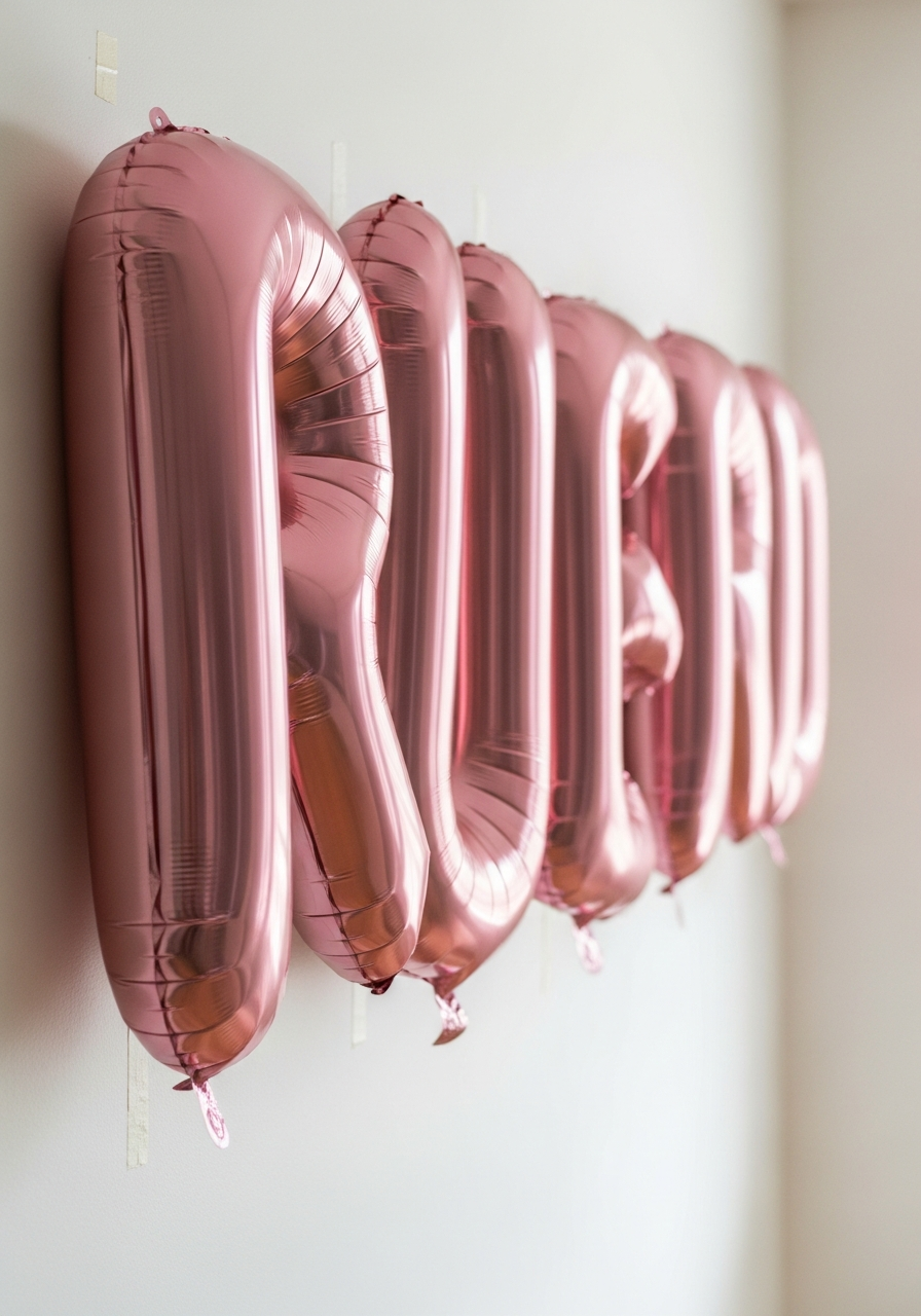 GALENTINE Letter Balloons - 50 Galentines Party Decorations DIY Ideas Your Besties Will Love