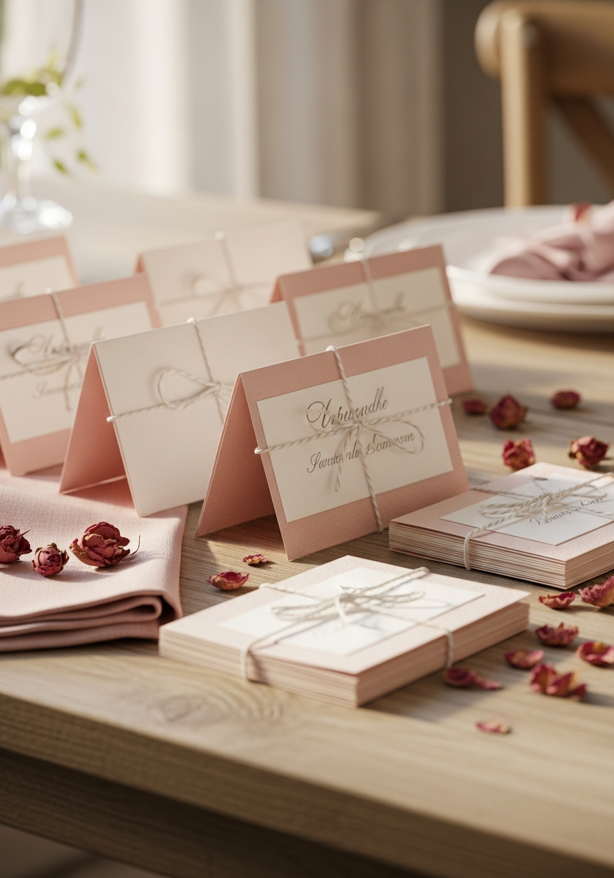 Place Cards With Notes - 50 Galentines Party Decorations DIY Ideas Your Besties Will Love