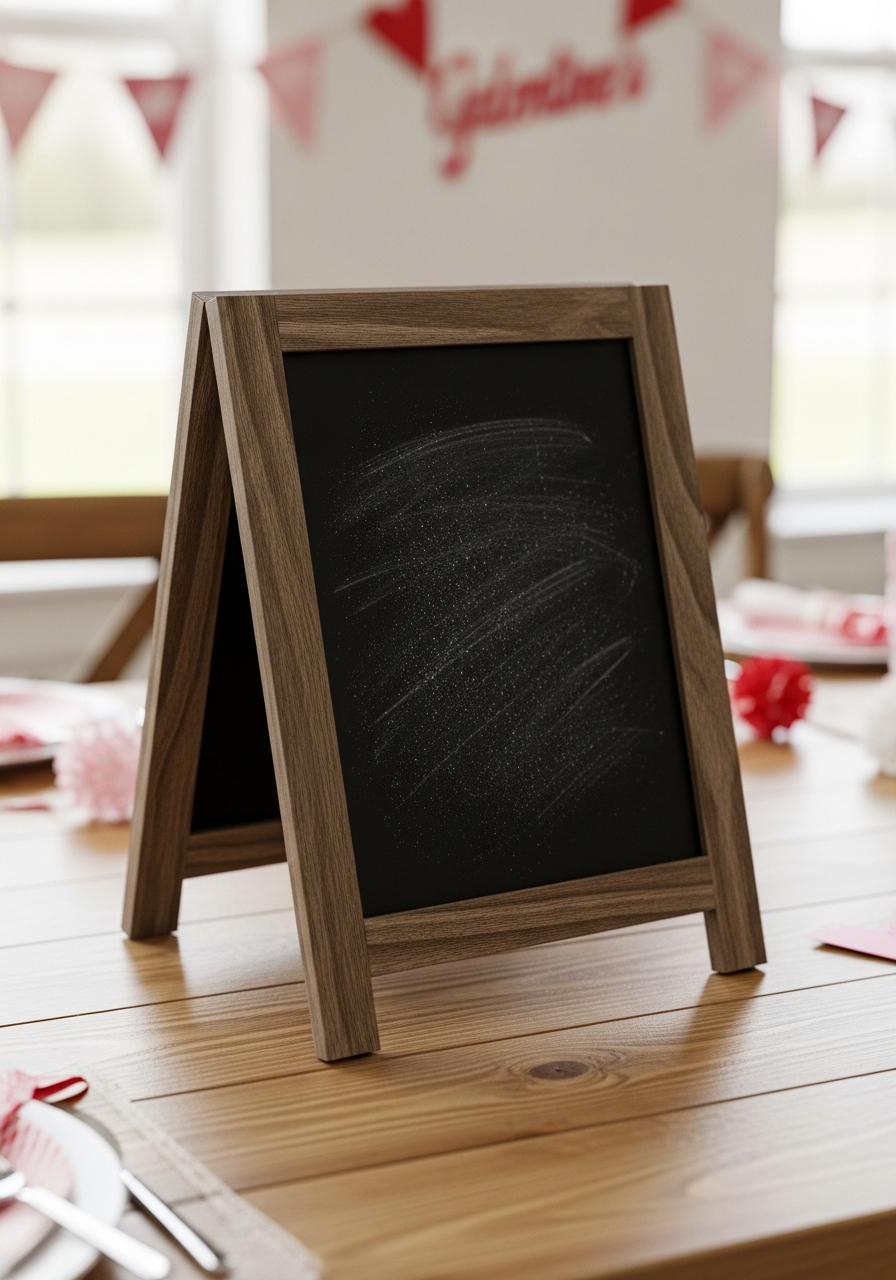 Chalkboard Table Signs - 50 Galentines Party Decorations DIY Ideas Your Besties Will Love