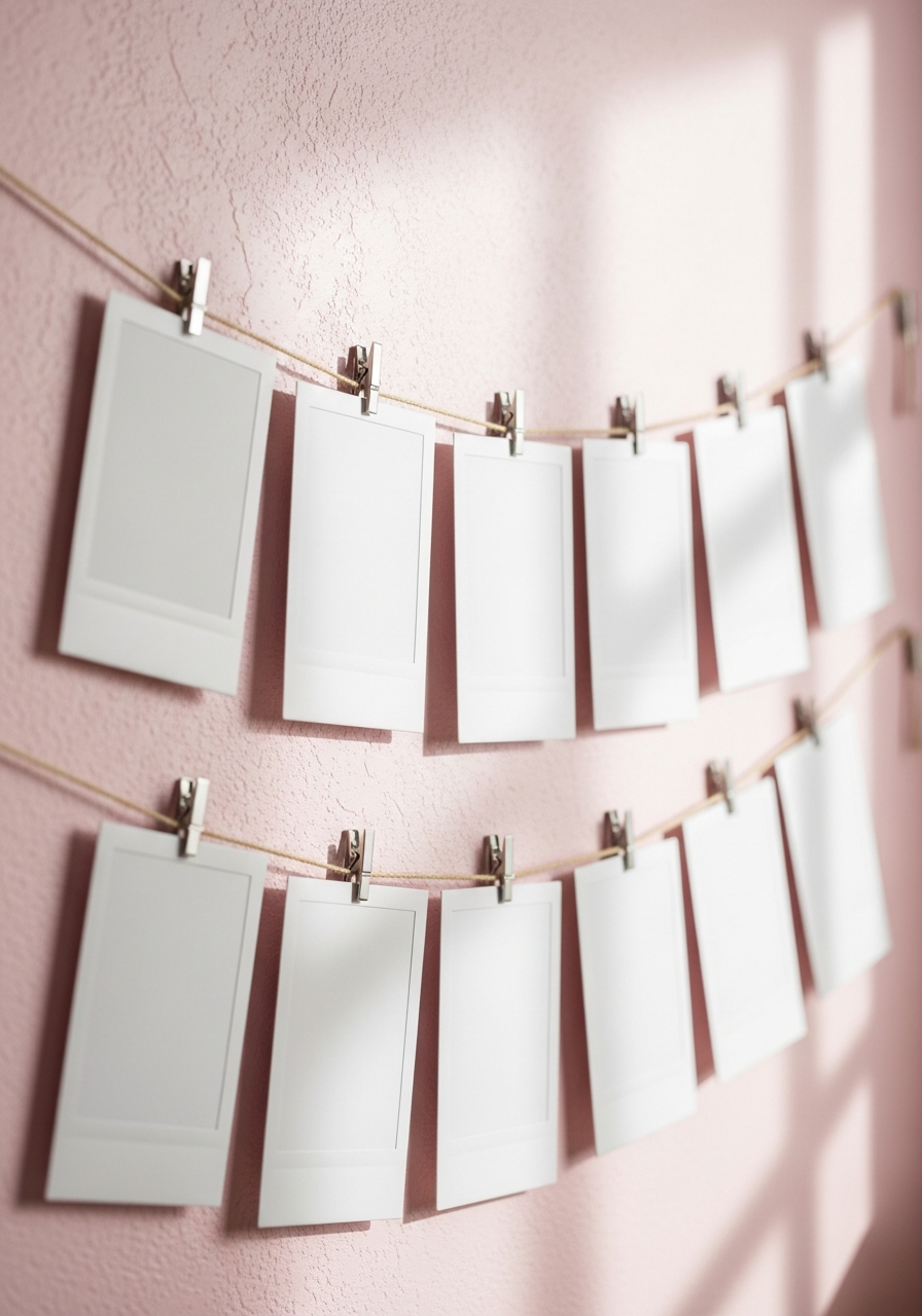 Polaroid Photo Wall - 50 Galentines Party Decorations DIY Ideas Your Besties Will Love