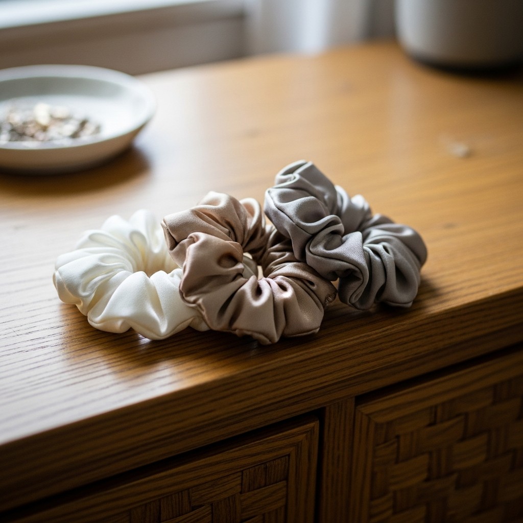 Silk Scrunchie Set - 50 Beautiful & Budget-Friendly Gift Ideas for Female Friends