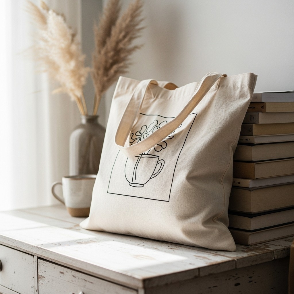 Cute Aesthetic Print Tote Bag - 50 Beautiful & Budget-Friendly Gift Ideas for Female Friends