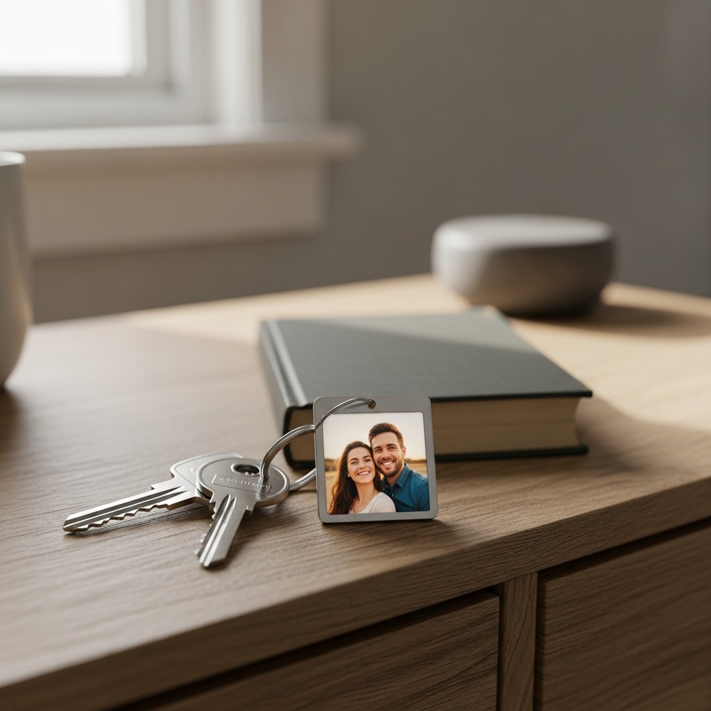 Custom Photo Keychain - 50 Beautiful & Budget-Friendly Gift Ideas for Female Friends