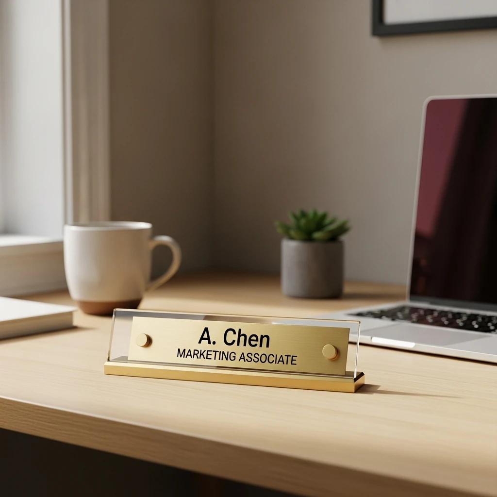 Custom Desk Nameplate - 50 Beautiful & Budget-Friendly Graduation Gift Ideas for Your Best Friend