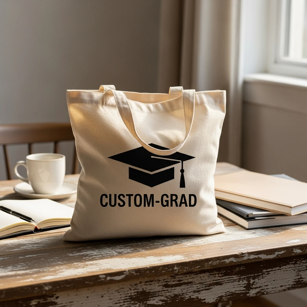 Custom Graduation Tote - 50 Beautiful & Budget-Friendly Graduation Gift Ideas for Your Best Friend