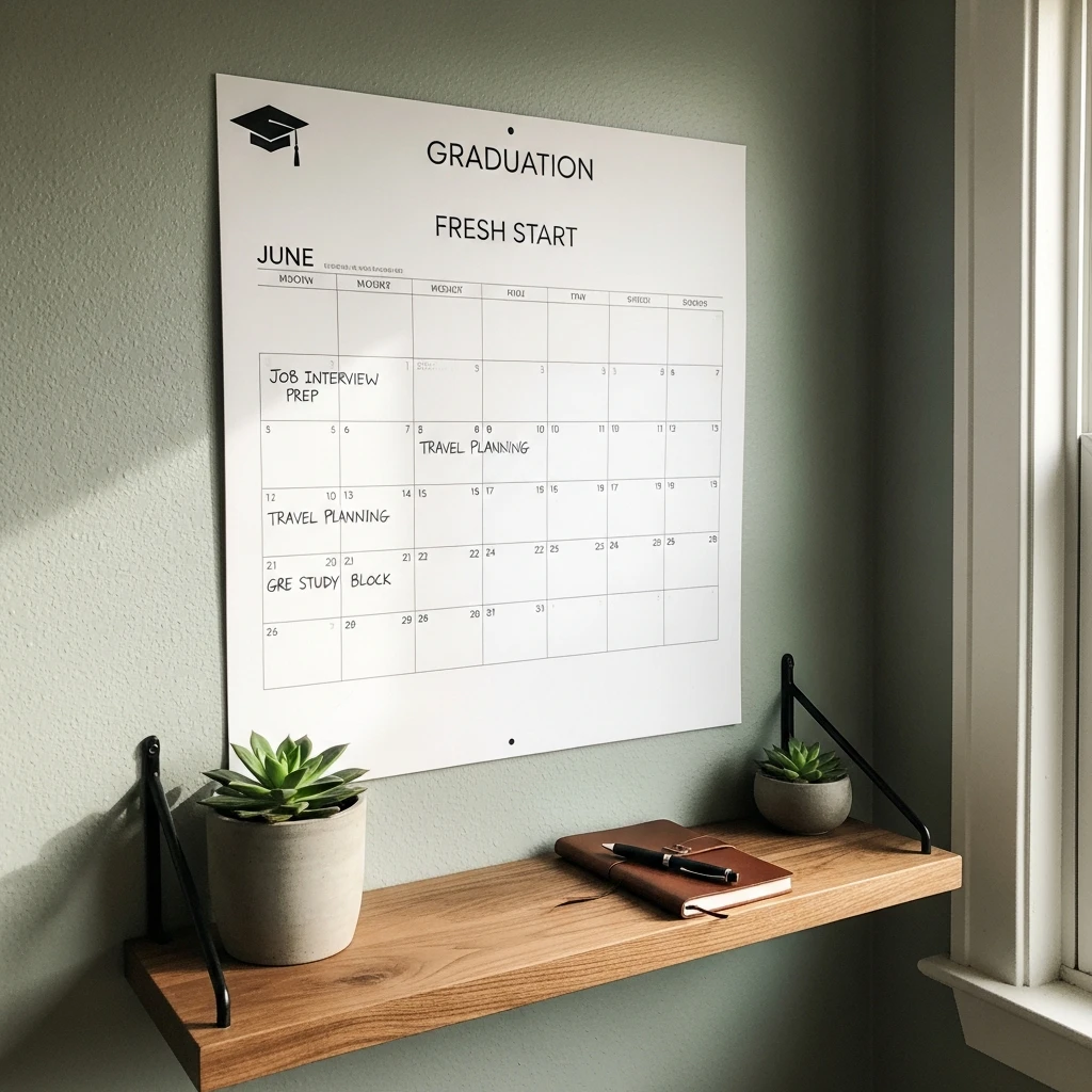 Wall Calendar Planner - 50 Beautiful & Budget-Friendly Graduation Gift Ideas for Your Best Friend
