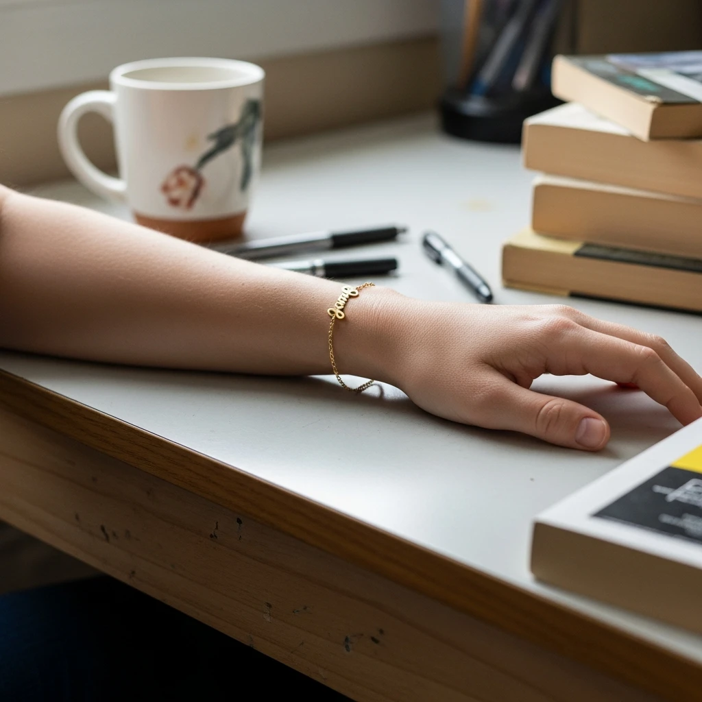 Custom Name Bracelet - 50 Beautiful & Budget-Friendly Graduation Gift Ideas for Your Best Friend