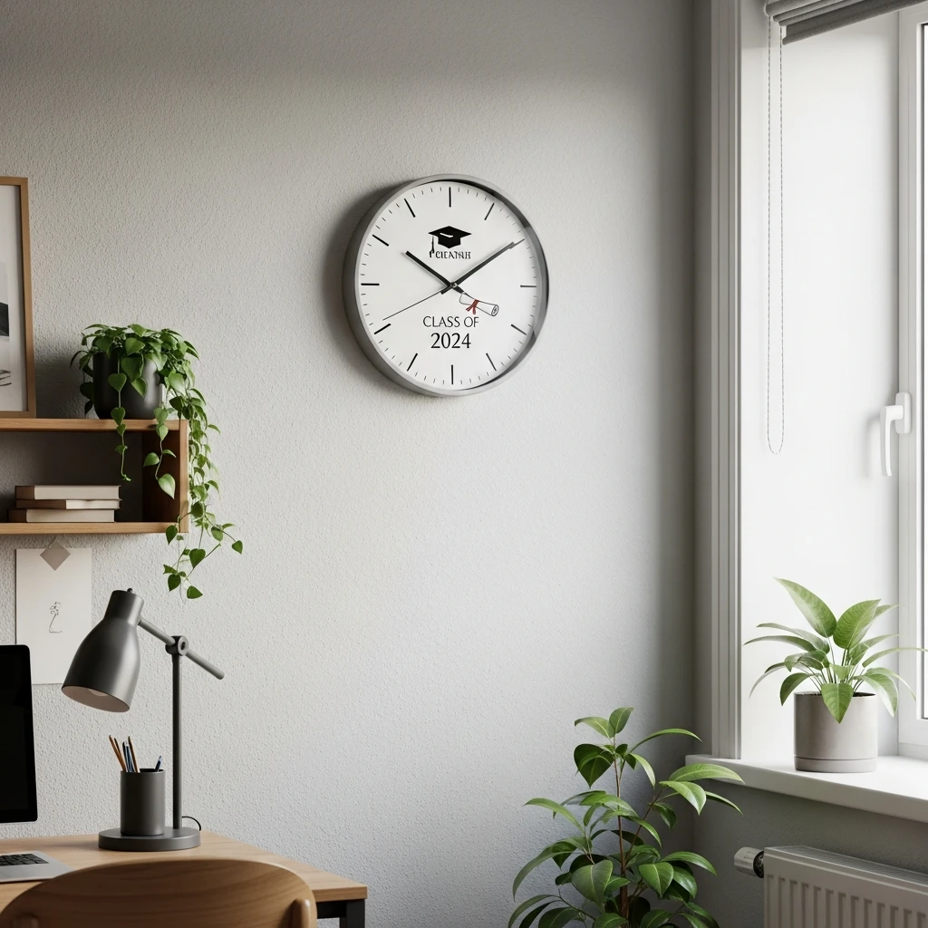 Themed Wall Clock - 50 Beautiful & Budget-Friendly Graduation Gift Ideas for Your Best Friend