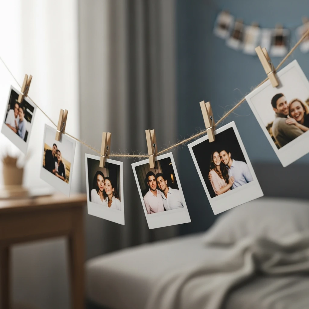 Polaroid Photo Garland - 50 Beautiful Handmade Gift Ideas for Your Best Friend