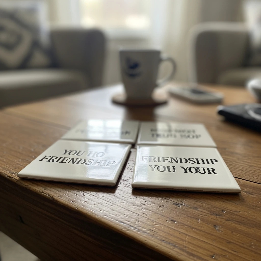 Coasters With Cute Quotes - 50 Beautiful Handmade Gift Ideas for Your Best Friend