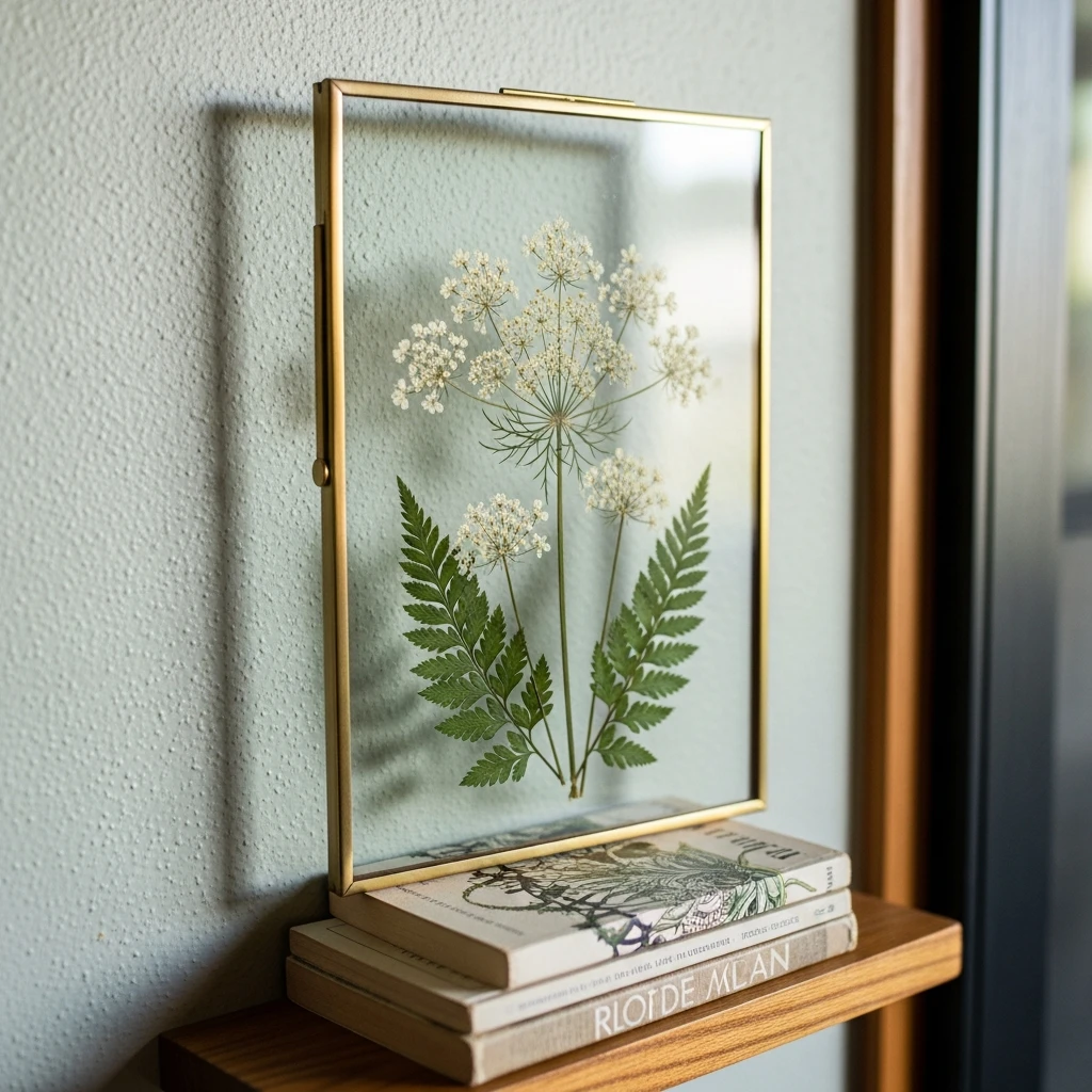 Minimalist Flower Frame - 50 Beautiful Handmade Gift Ideas for Your Best Friend