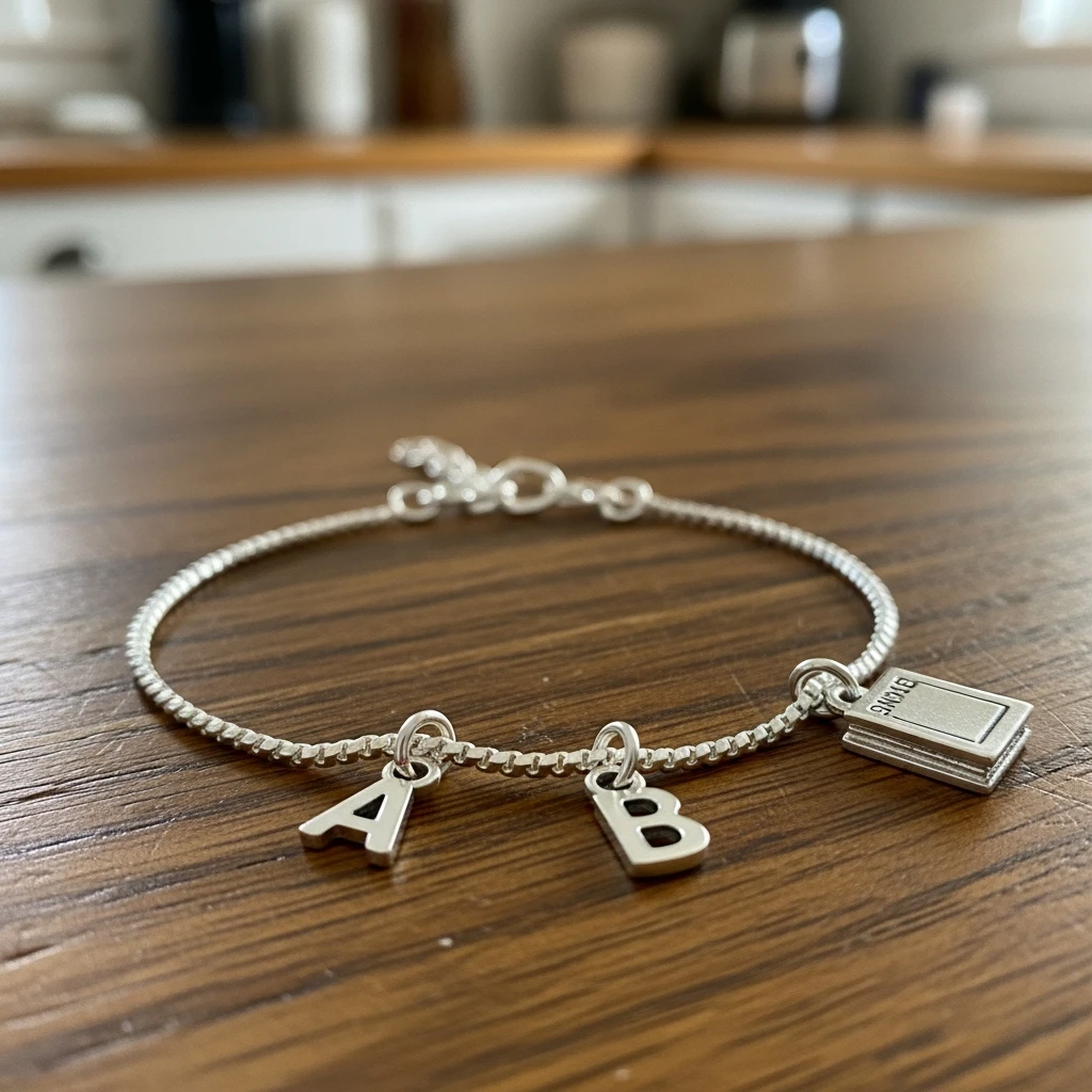 Initial Charm Bracelet - 50 Beautiful Handmade Gift Ideas for Your Best Friend