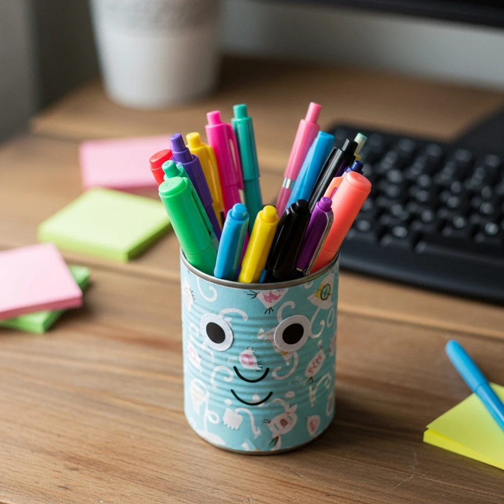 Cute Desk Pen Holder - 50 Beautiful Handmade Gift Ideas for Your Best Friend