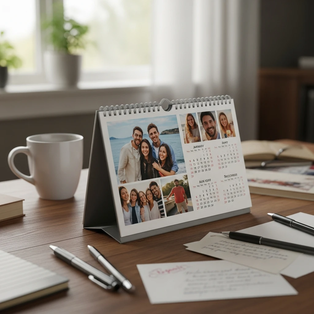 Custom Photo Calendar - 50 Beautiful Handmade Gift Ideas for Your Best Friend