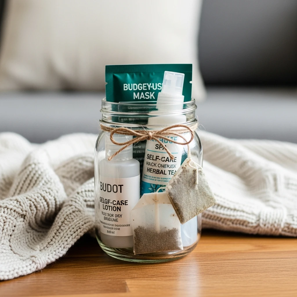 Jar of Self-Care Items - 50 Beautiful Handmade Gift Ideas for Your Best Friend