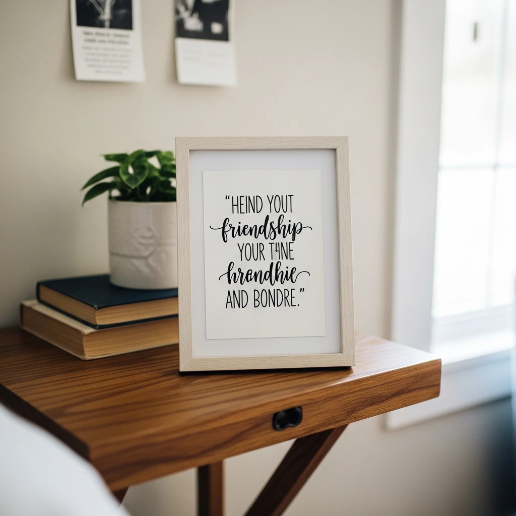 Hand Lettered Quote Card - 50 Beautiful Handmade Gift Ideas for Your Best Friend