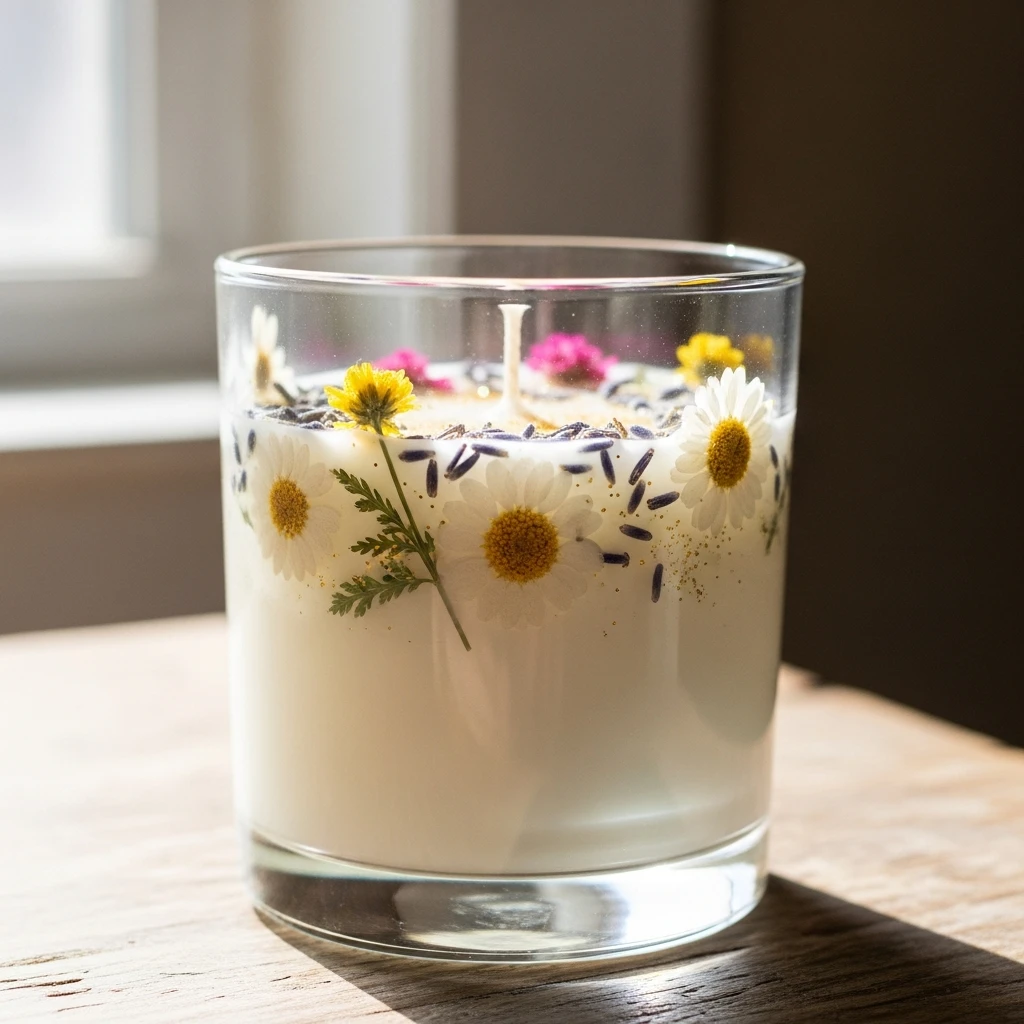 Hand-Decorated Jar Candle - 50 Beautiful Handmade Gift Ideas for Your Best Friend