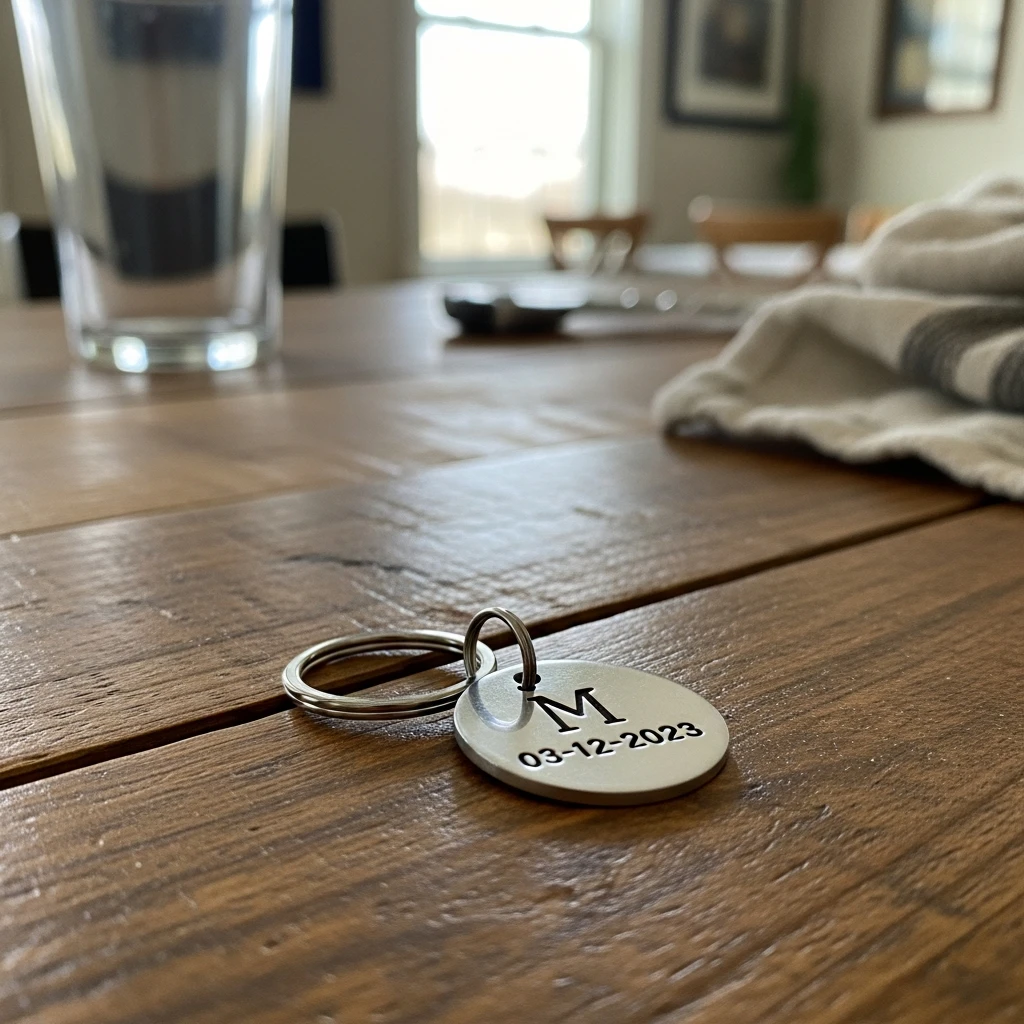 Personalized Initial Keychain - 50 Beautiful Handmade Gift Ideas for Your Best Friend