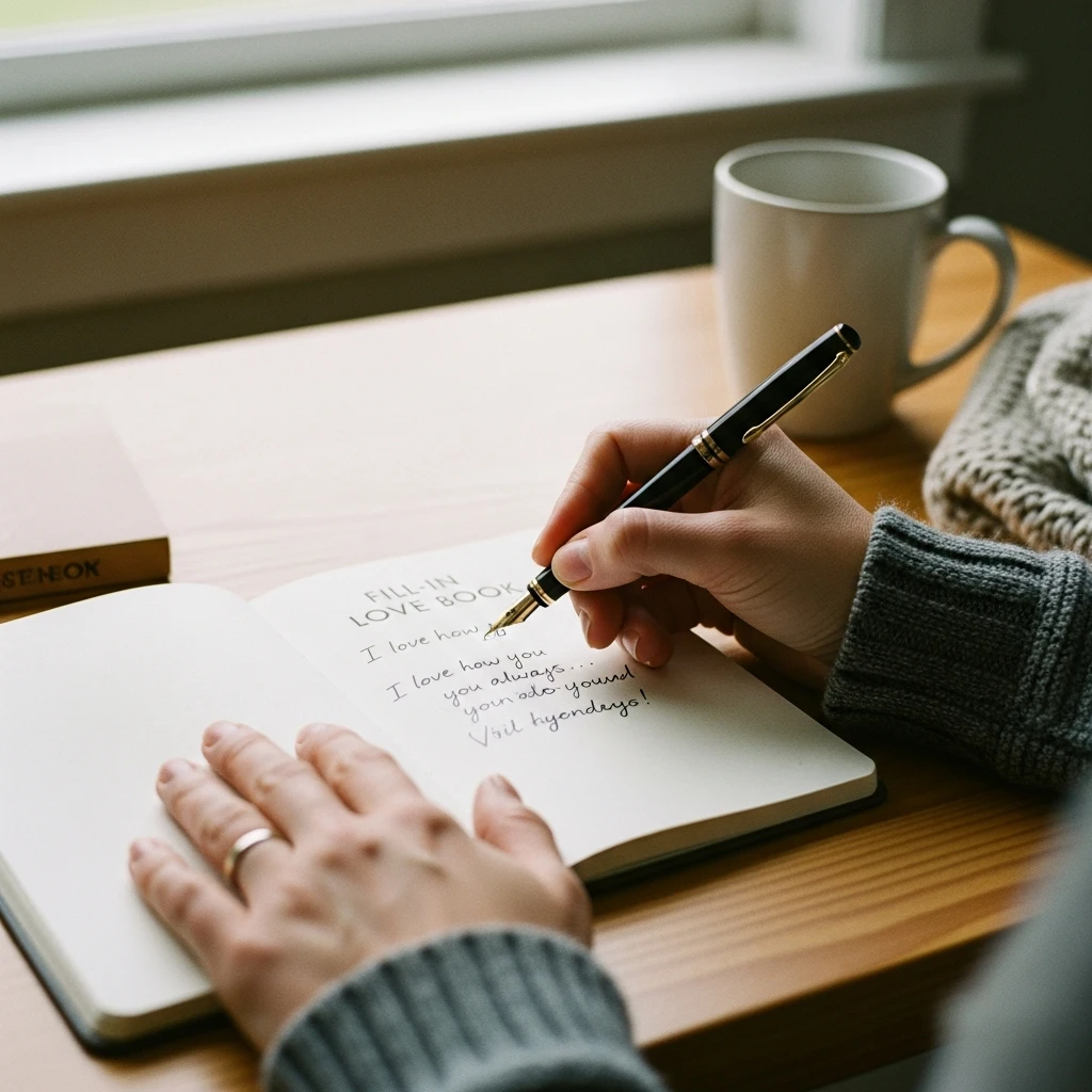 Fill-In Love Book - 50 Beautiful Paper Anniversary Gift Ideas For Him (Budget-Friendly)