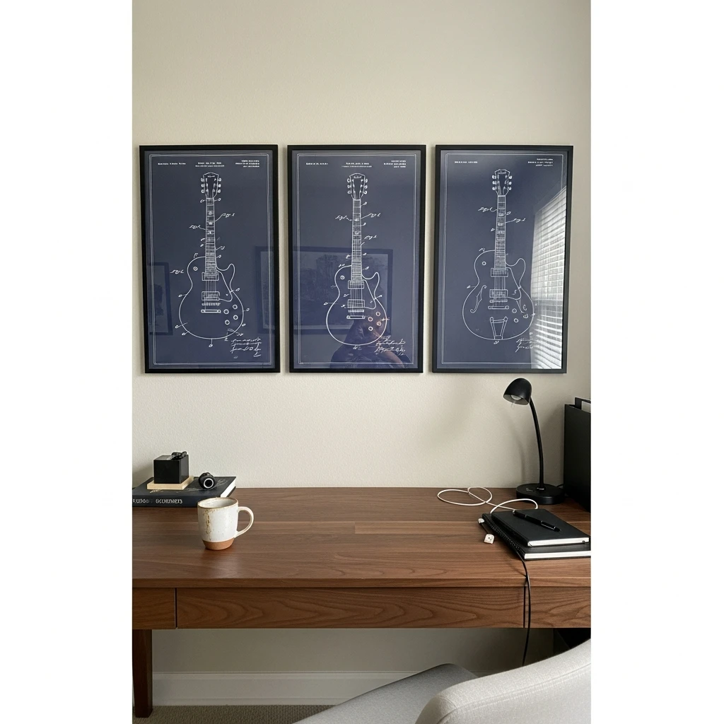 Patent Blueprint Art - 50 Beautiful Paper Anniversary Gift Ideas For Him (Budget-Friendly)